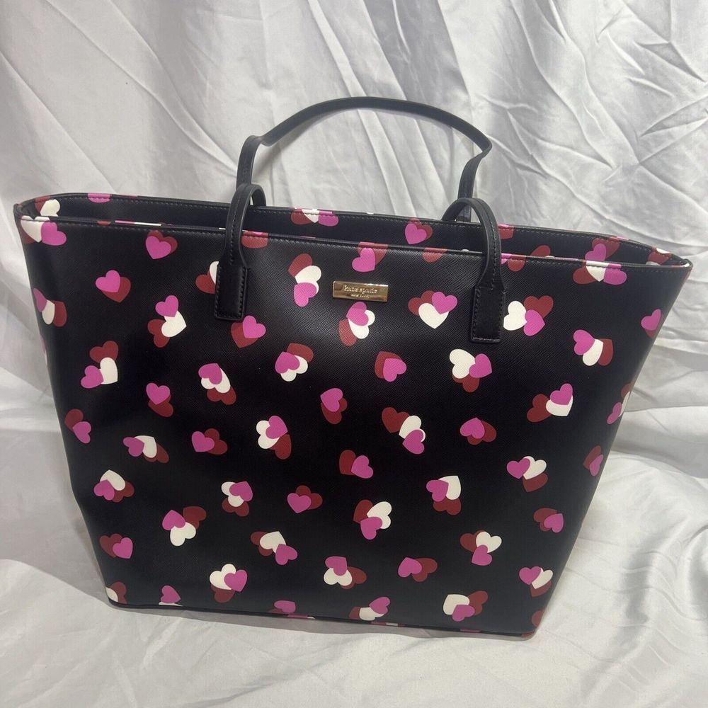 Kate Spade Margareta Shore Street Flutter Hearts Large Tote Bag